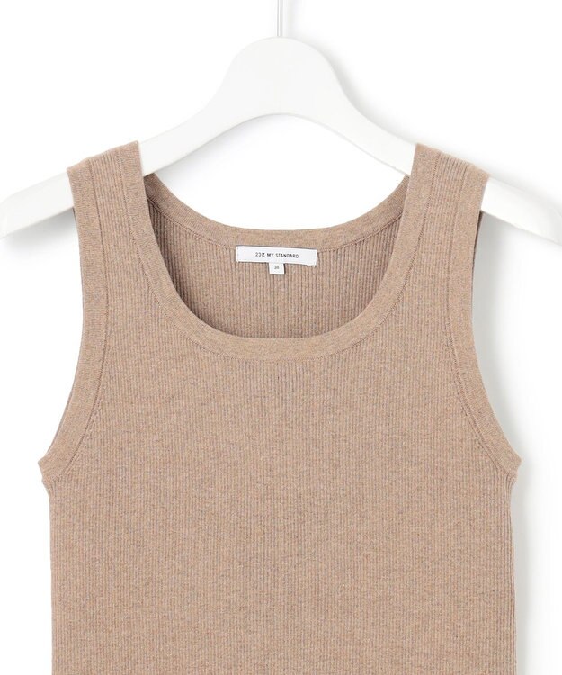 23区 S 【新色追加/Oggi6月号掲載】コットンリブ タンクトップ ブラウン系