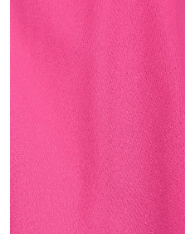 Green Parks 綿麻混スキッパーシャツ Shocking Pink