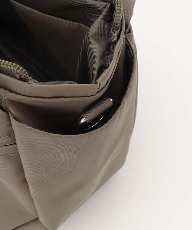 LA BAGAGERIE 【MONICA】ラウンド2WAYミニトートバッグ カーキ