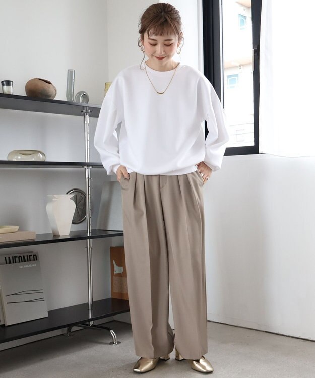 AMERICAN HOLIC 袖タックポンチプルオーバー Off White