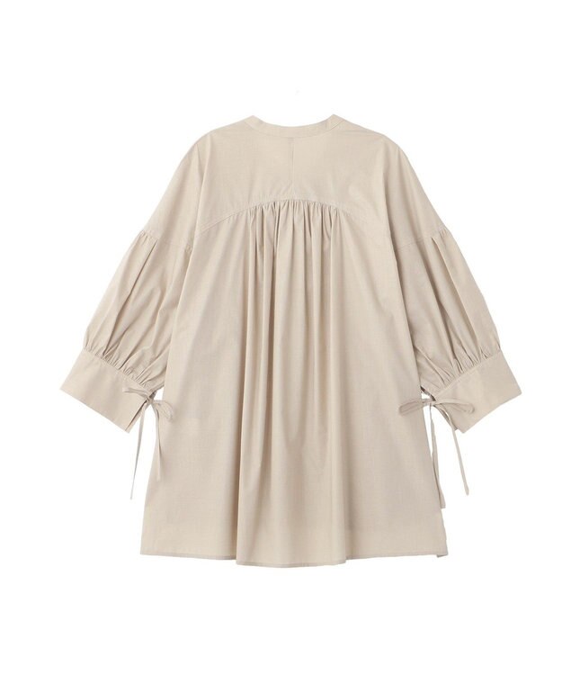 YECCA VECCA 【ORGABITS】5分袖スキッパーシャツ Beige