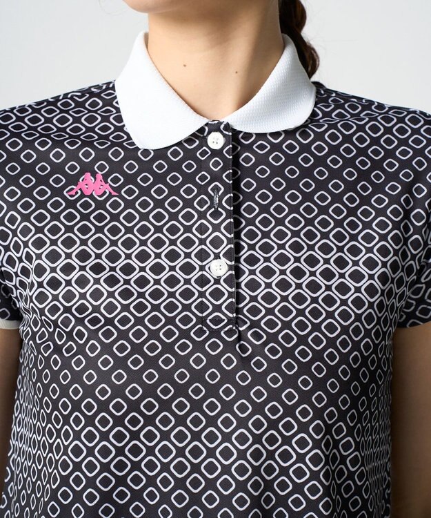 FILA GOLF／marie claire 【Kappa】半袖ポロシャツ ブラック