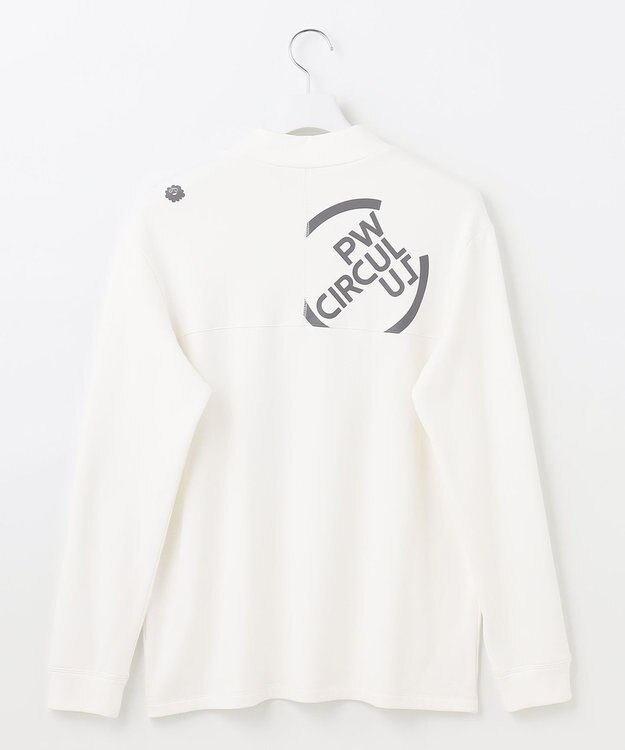 PW CIRCULUS 【MEN】ポケット 長袖 モックネック シャツ ホワイト系