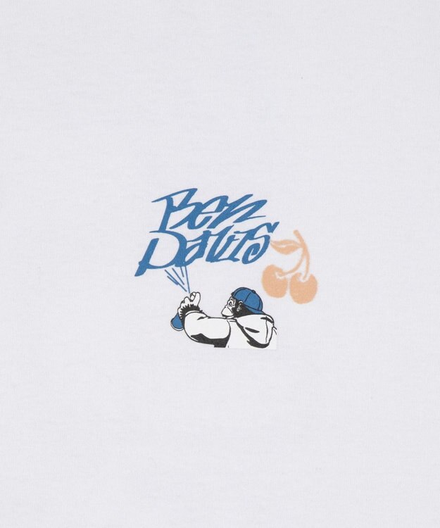 WEGO 【SMLサイズ展開】別注BENDAVISグラフィックT（SS） ホワイト