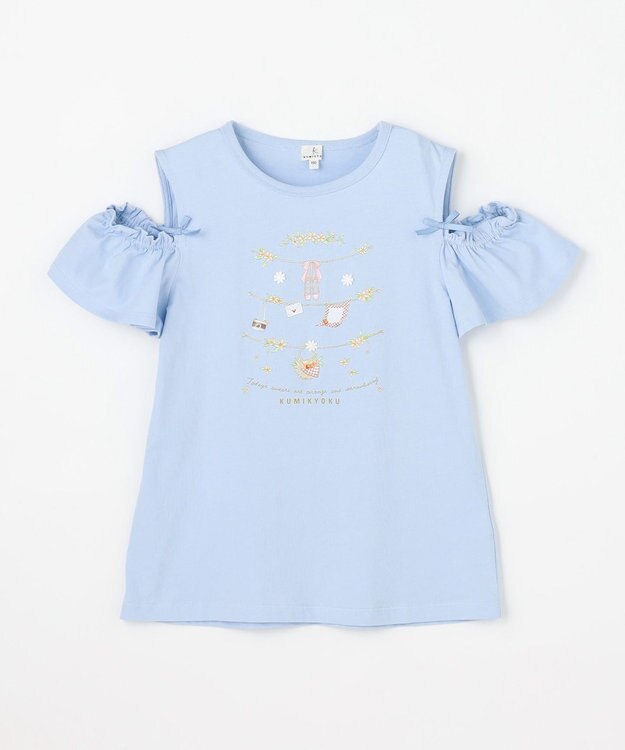 組曲 KIDS 【150-160㎝】 フルーティーブリーズTシャツ ブルー