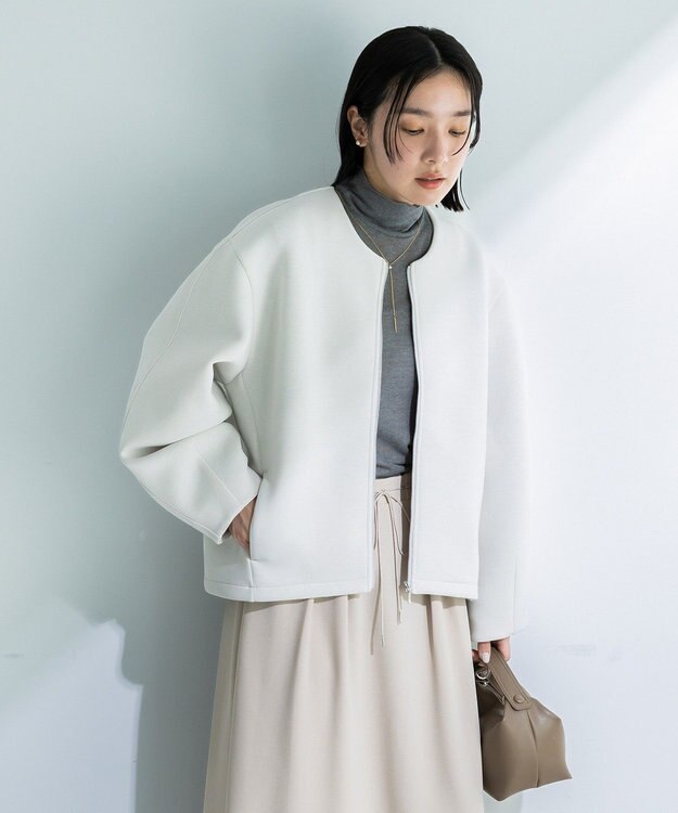 Green Parks ＺＩＰカラーブルゾン Ecru