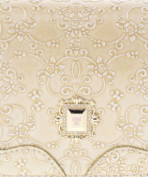 ANNA SUI ルーミー 二つ折り財布 ゴールド