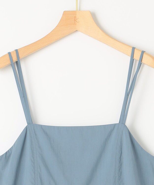 組曲 【矢野未希子さん着用】エアリーギャザー キャミソールワンピース ブルー系
