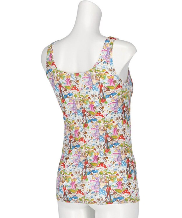 tsumori chisato SLEEP ツモリチサト カップ付きインナー ノースリーブ ベア天竺 伸縮性がよい ブラトップ タンクトップ tsumori chisato SLEEP UCX556 /ワコール アイボリー