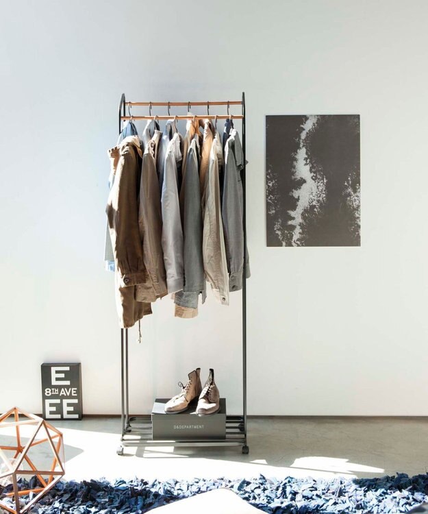 tower ハンガーラック タワー キャスター付き ブラック ブラック