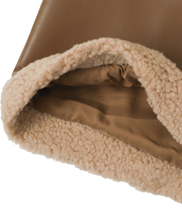 WEGO PUボアショートパンツ ブラウン