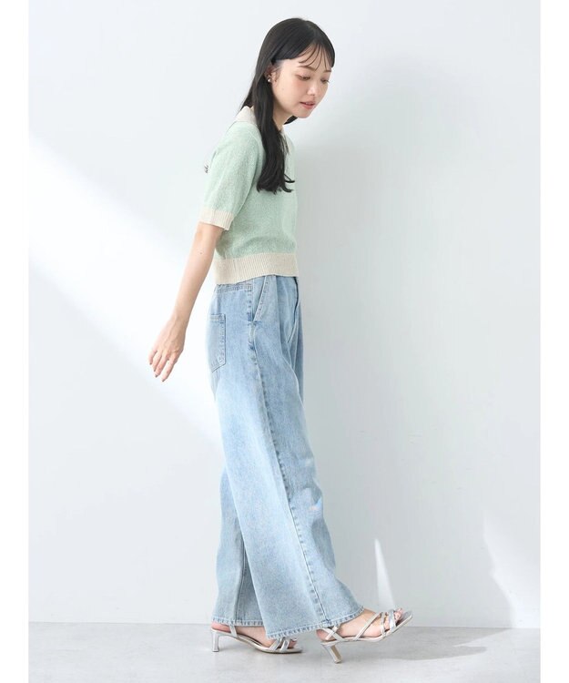 earth music&ecology ループヤーンプルオーバー Mint