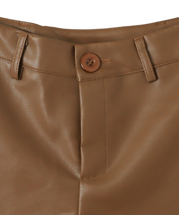 WEGO PUボアショートパンツ ブラウン