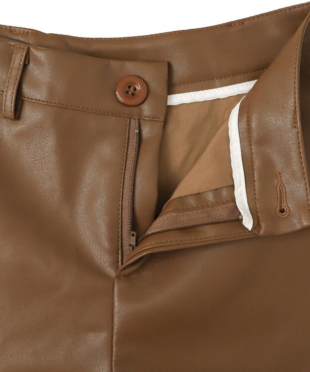 WEGO PUボアショートパンツ ブラウン