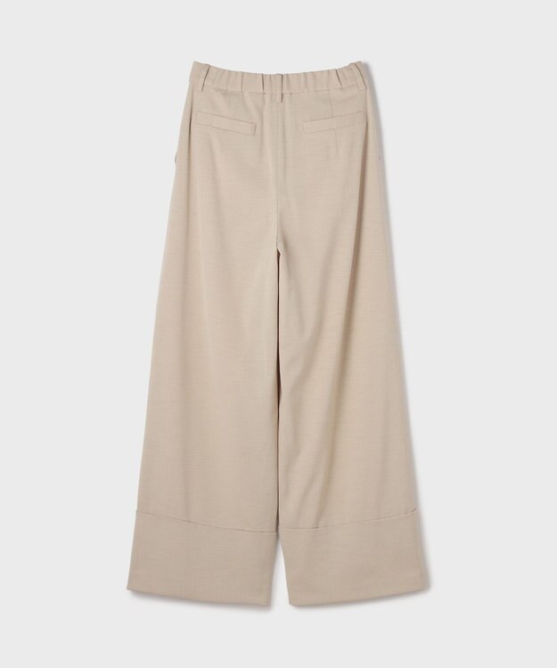 GRACE CONTINENTAL ロールアップワイドパンツ ベージュ