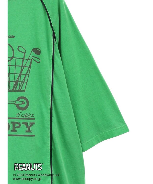 CRAFT STANDARD BOUTIQUE 【ユニセックス】PEANUTS/スヌーピー 切り替えTシャツ Green