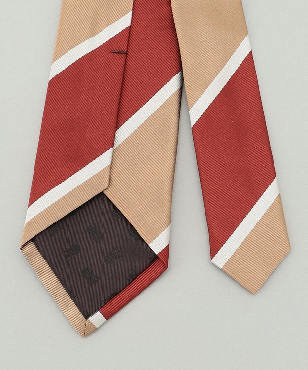 GOTAIRIKU 【日本製】西陣ネクタイ＿BEIGE レッド系1