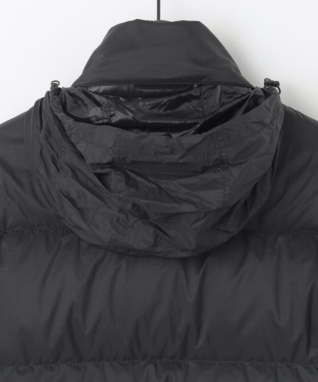 JOSEPH ABBOUD MOUNTAIN 【軽量/撥水/7ポケット/INフード】ナイロンリップ ダウン ジャケット ブラック系