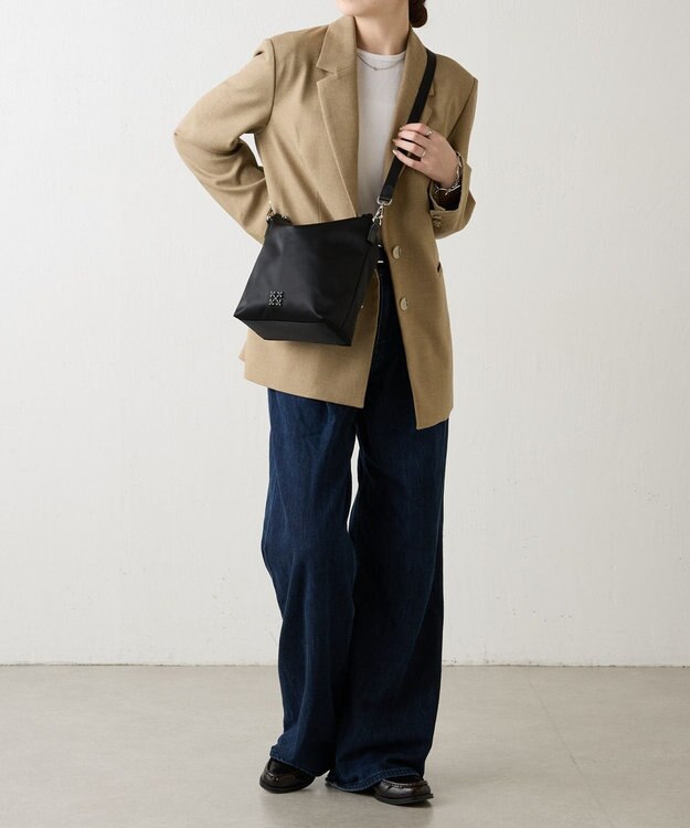 russet クラウズナイロン2WAYミニショルダーバッグ(CE-1683) Black