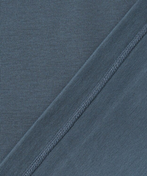 J.PRESS LADIES L フライスジャージー カットソー ダルブルー系