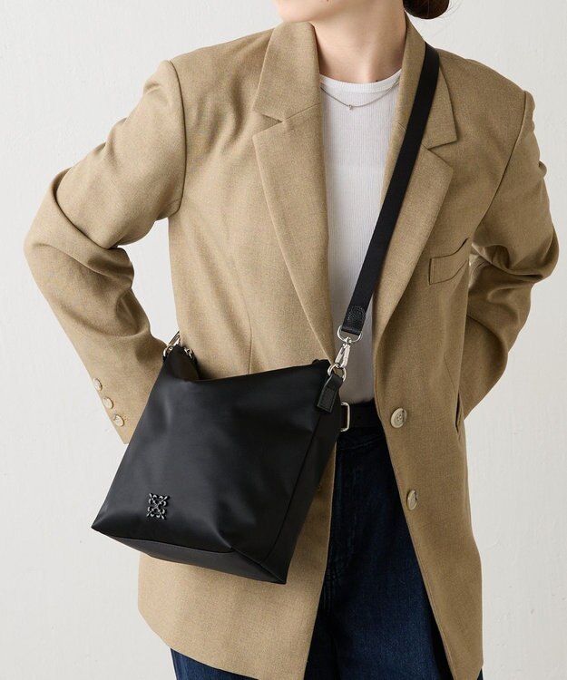 russet クラウズナイロン2WAYミニショルダーバッグ(CE-1683) Black