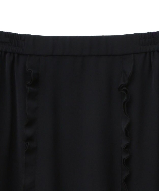 Green Parks ■ＥＳＣＡＲ　フロントフリルフレアスカート Black