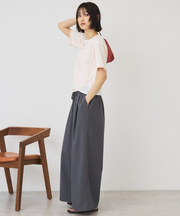 AMERICAN HOLIC 【2点セット】レイヤードシアーTシャツ Off White