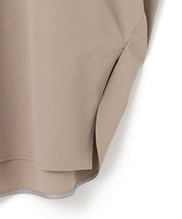 ICB 【接触冷感・UVカット・洗える】ヴィンテージスパンブロード デザインブラウス クリームブラウン系