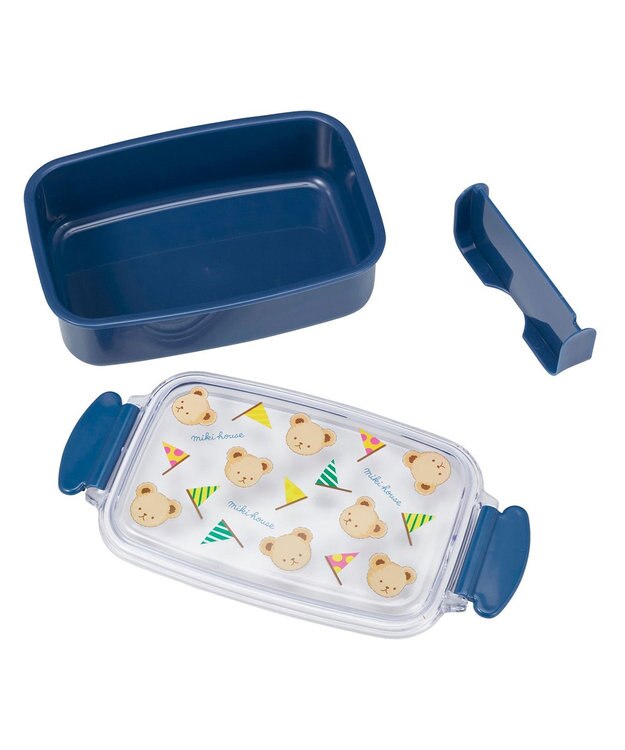 MIKI HOUSE HOT BISCUITS 【ミキハウス】 ミキハウスベア ランチボックス（500ｍｌ） 紺