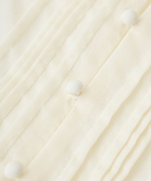 YECCA VECCA ラッフルVネックブラウス Black