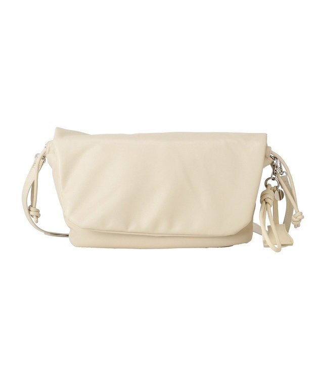 Green Parks パテッドドロストショルダーバッグ Ivory