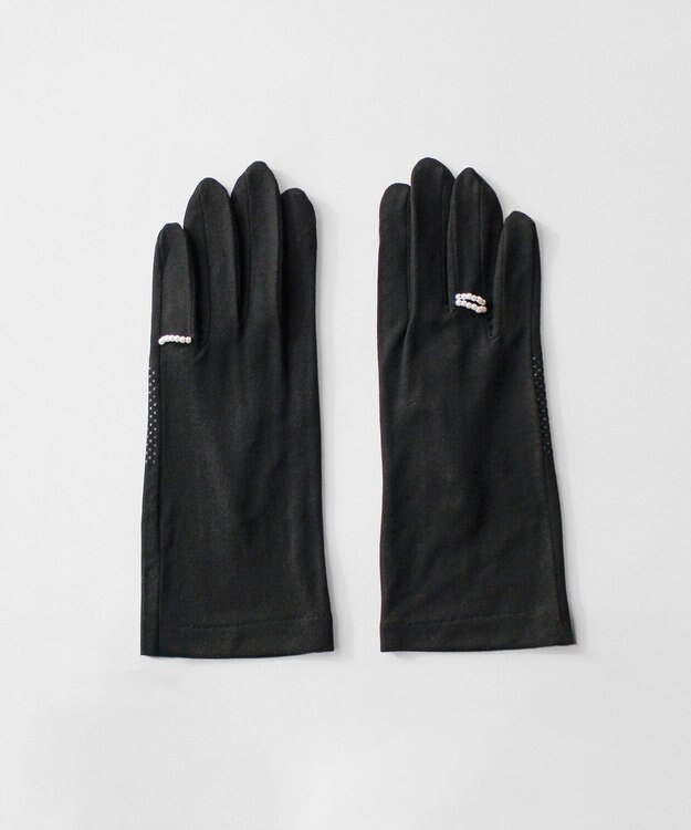ORuKuBET 【WEB限定・数量限定】リングビジュー付きUVカットグローブ (WOMEN)【 UVカット・タッチパネル対応 】 ブラック