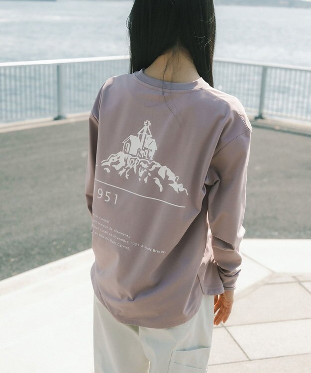 SHARE PARK LADIES 【UNISEX】吸水速乾 LMCバックプリントロングスリーブTシャツ（S・Mサイズ） スモーキーピンク