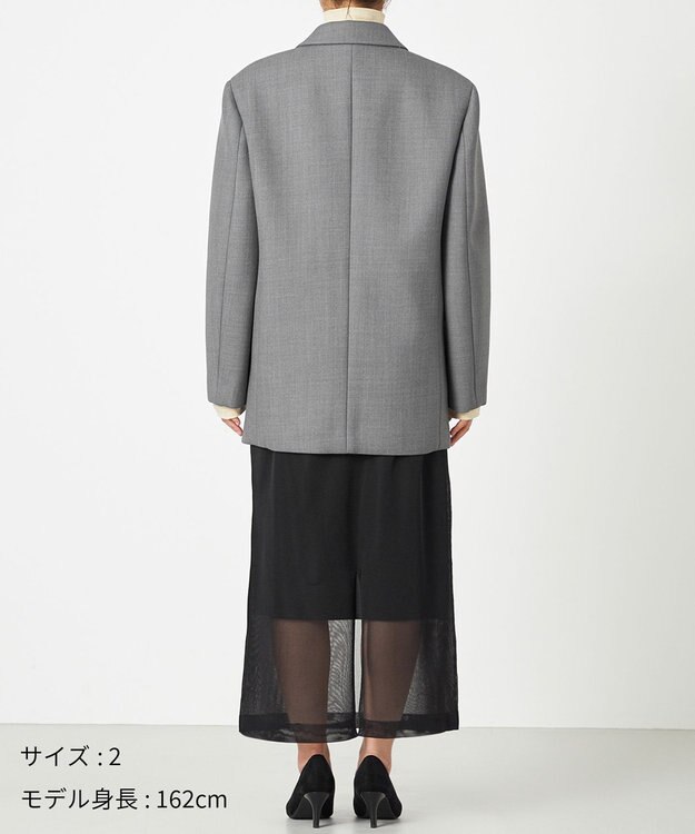 NAVE 【Nave】ボンディング オーバージャケット ライトグレー系