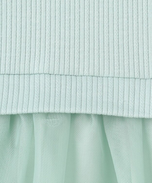 ANY KIDS 裏起毛 ネックレス トレーナー ミント