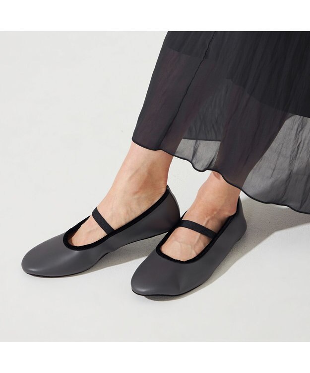 Chacott コンパクトバレエシューズ チャコ-ルグレー