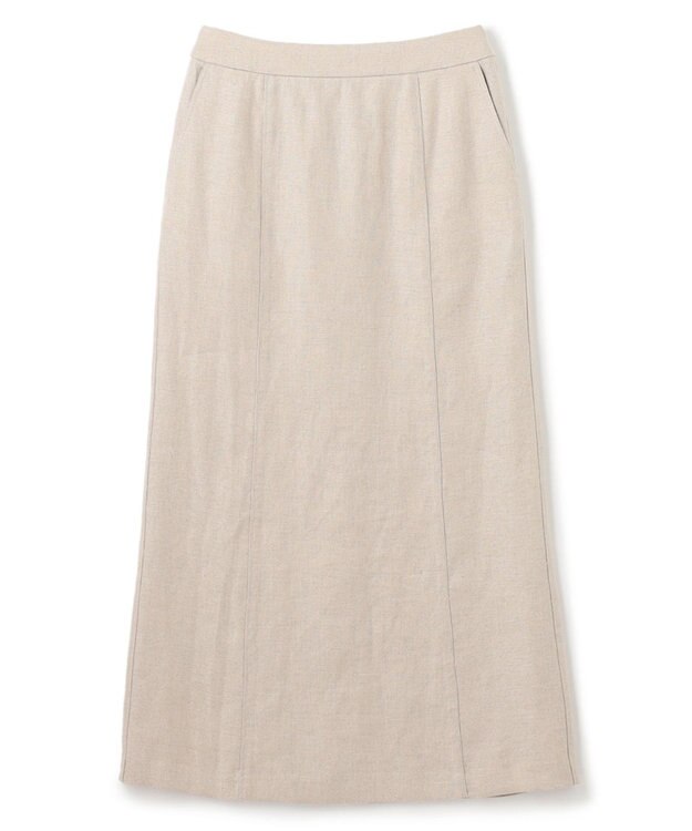 BEIGE， BURDOCK / Iラインスカート Flax