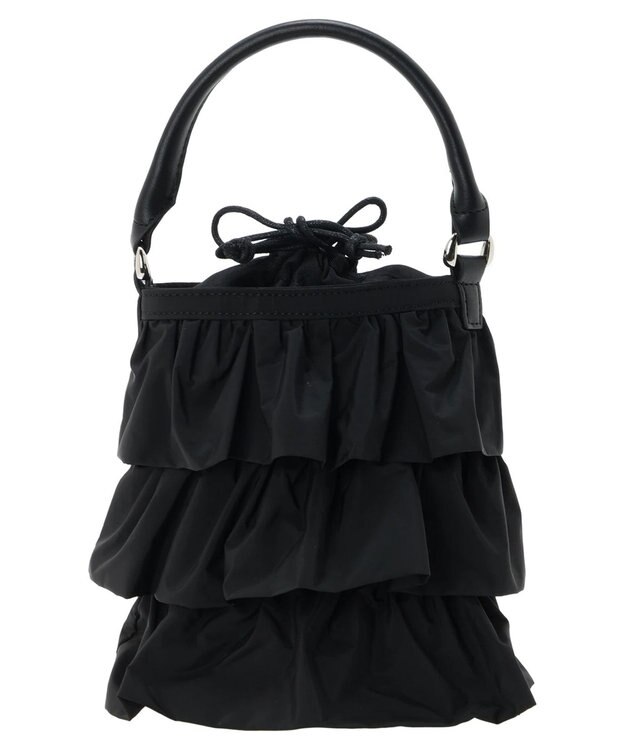 AMERICAN HOLIC ２ｗａｙタフタフリルティアードルミニＢＡＧ Black