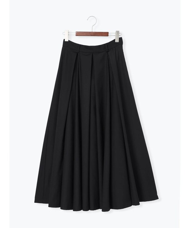 Te chichi ボックスタックフレアスカート ブラック