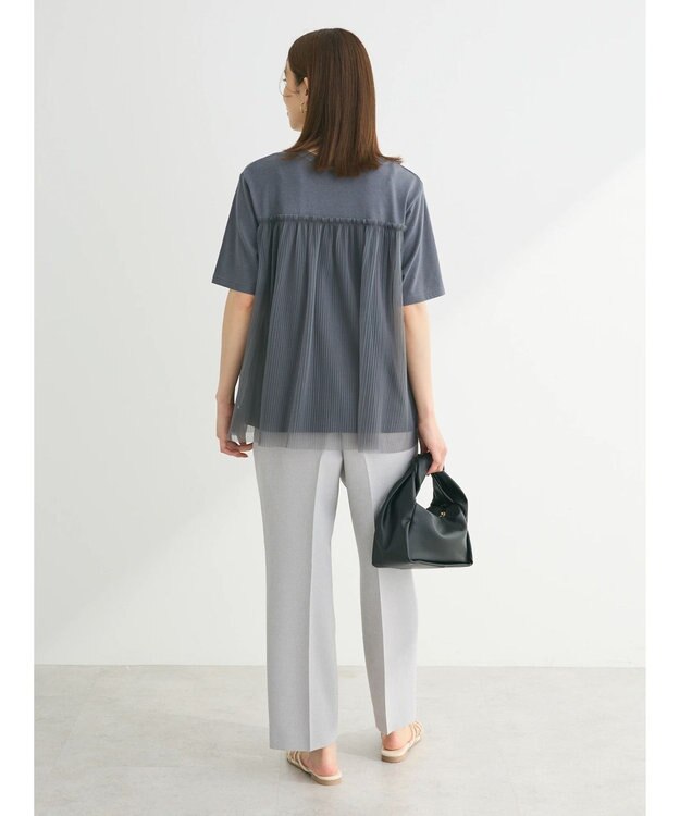 Green Parks プリーツチュールドッキングプルオーバー Gray