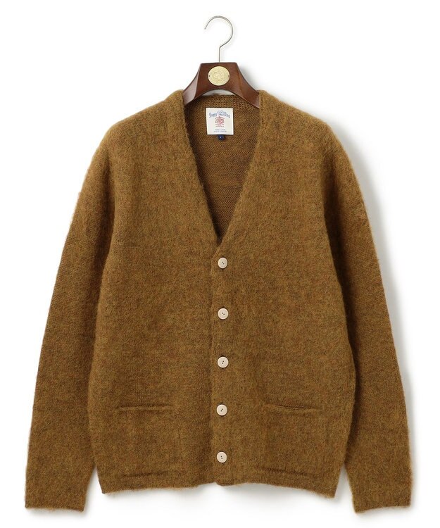 J.PRESS MEN 【J.PRESS ORIGINALS】Shaggy Dog Sweater Cardigan / Japan Made イエロー系