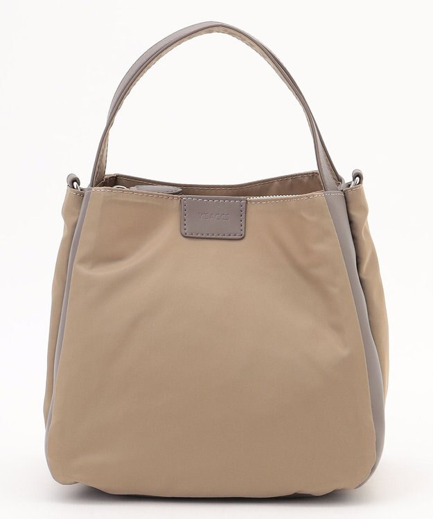 Y'SACCS スクエアすっきりトート SSサイズ ベージュ