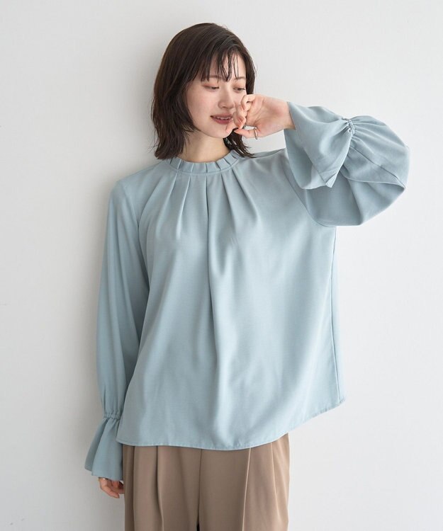 YECCA VECCA タックデザインブラウス Mint