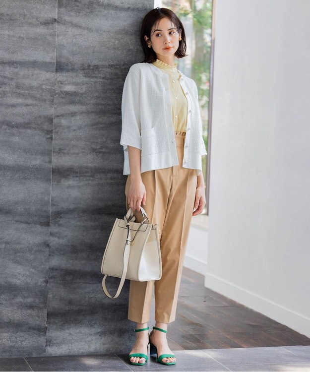 組曲 【大人気シリーズ】ギャザーライトデシン ブラウス イエロー系