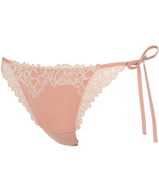 WACOAL Ｔバック ショーツ 【リボンブラ 脇すっきり】 BRB433とペア はきこみ丈あさめ バックのかぶりが広め ソング レディース PRA433 /ワコール オレンジ