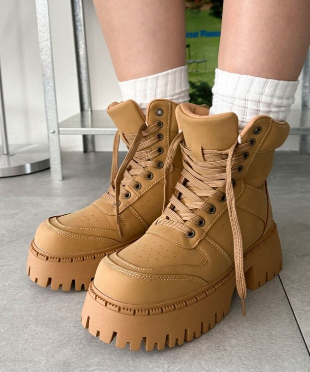 WEGO スニーカーブーツ キャメル