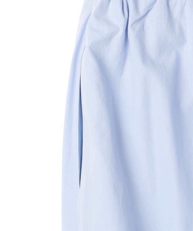 BEIGE， MALLOW / コットンタック イージーフレアスカート Sax