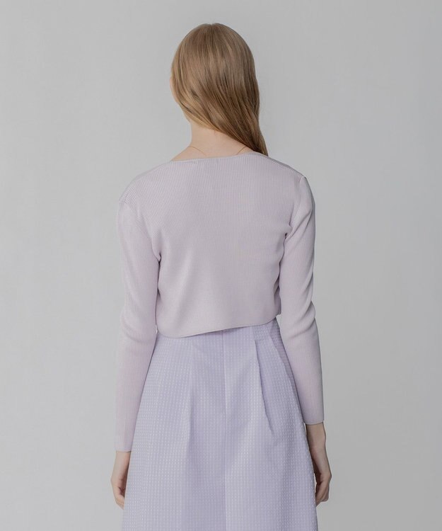 TOCCA 【洗える！】SILK RIB BOLERO ボレロ ラベンダー系
