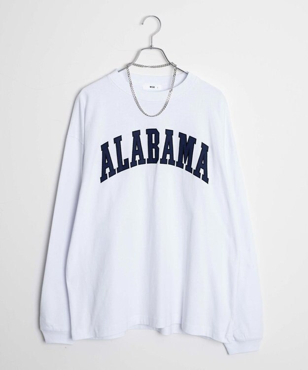 WEGO 【SETITEM】アクセ付きグラフィックロンT ホワイト