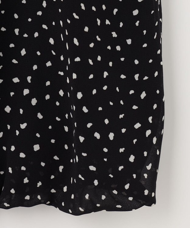 自由区 【洗える/ドット柄】ロイヤルシフォン プルオーバーカットソー ネイビー系5